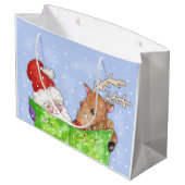 'The List'-Geschenktasche Große Geschenktüte (Rückseite Schrägansicht)