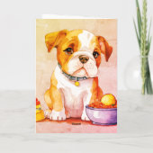 The little Baby Bulldog Karte (Rückseite)