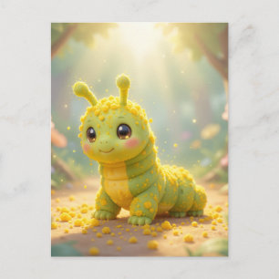 The Little Caterpillar’s Magical Journey 🐛✨ Postkarte