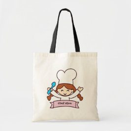 The Little Chef Hand-Drawn Canvas Tote Bag Tragetasche