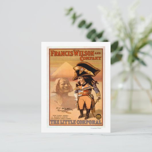 "The Little Corporal" Ägypten Sphinx Theater Postkarte (Stehend Vorderseite)