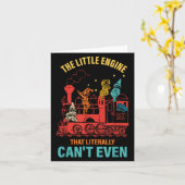 The Little Engine That Literally Can't Even Funny  Karte (Gelbe Blume)