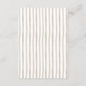 The Little Explorer | Safari Adventure Baby Shower Begleitkarte (Rückseite)