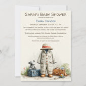 The Little Explorer | Safari Adventure Baby Shower Einladung (Vorderseite)