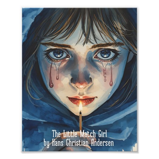 "The Little Match Girl" by Hans Christian Andersen Fotodruck (Vorne)