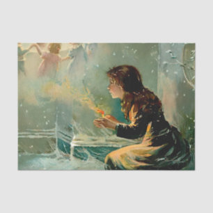 "The Little Match Girl" von E S Hardy Seidenpapier