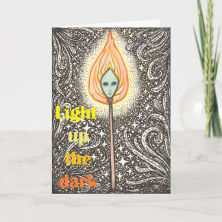 The Little Matchstick Girl Wintersolstice Card Feiertagskarte