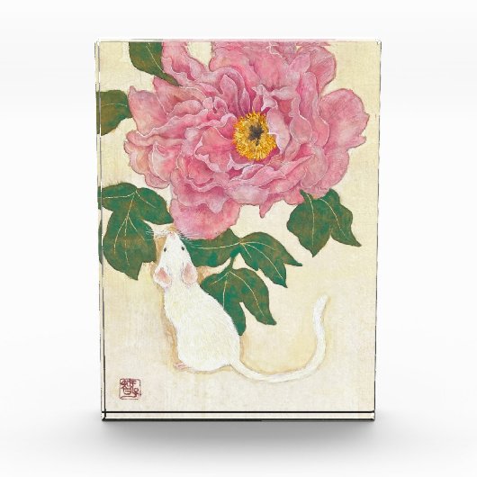 The Little Mouse and the Peony Fotoblock (Vorderseite)