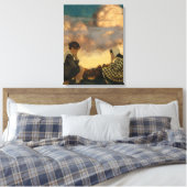 The Little Peach, 1904 von Maxfield Parrish Leinwanddruck (Insitu (Schlafzimmer))