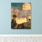 The Little Peach, 1904 von Maxfield Parrish Leinwanddruck (Insitu (Holzboden))