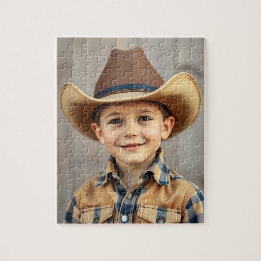 The Little Rancher’s First Rodeo Jigsaw Puzzle (Vertikal)