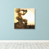 "The Little Shepherd" Aquarell von John Bauer Leinwanddruck (Insitu (Holzboden))