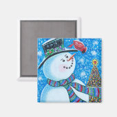 The Little Snowman Magnet (Vorderseite/Rückseite)