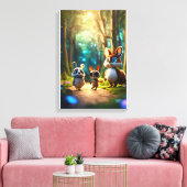 The Little Steps of Big Friendship Leinwanddruck (Insitu (Wohnzimmer))