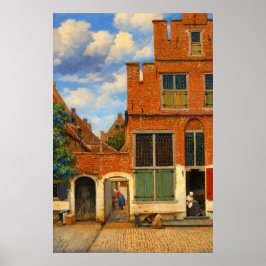 The Little Street by Johannes Vermeer  Poster