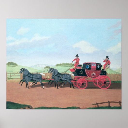 The Liverpool and London Royal Mail Coach, 1812 Poster (Vorne)
