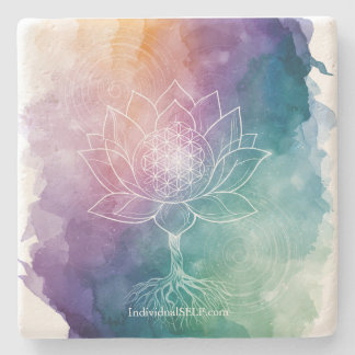 The Living Blueprint Stone Coaster Steinuntersetzer