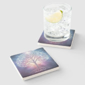 The Living Blueprint Stone Coaster Steinuntersetzer (Seitenansicht)