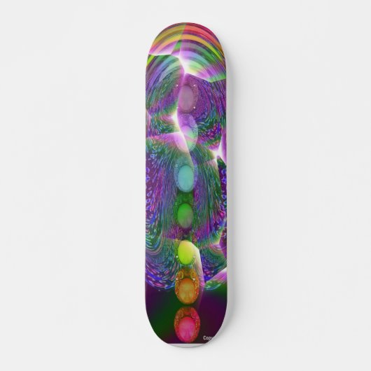 The Living Chakras Skateboard (Vorne)