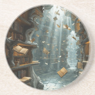 The Living Library Getränkeuntersetzer