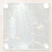 The Living Library Glasuntersetzer (Rückseite)