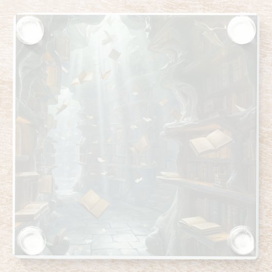 The Living Library Glasuntersetzer (Rückseite)