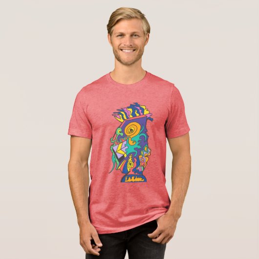 The Lizard Dilemma Tri-Blend Shirt (Vorderseite voll)