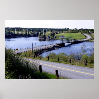 The Lmon River Bridge, Guysborough Co., N.S. Poster
