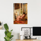 The Loggia by John William Waterhouse Poster (Heimbüro)