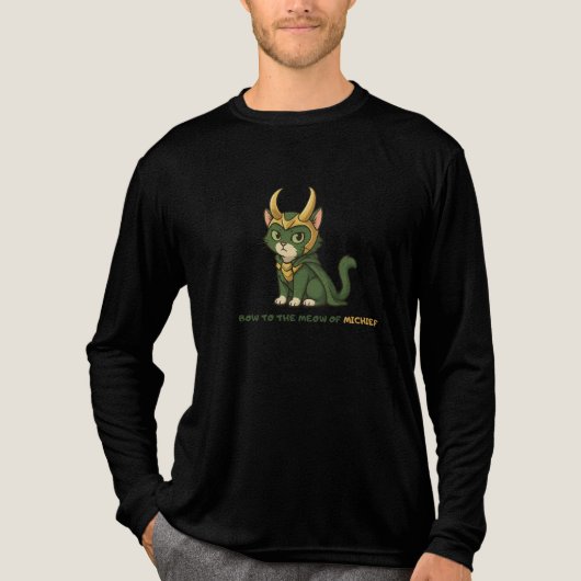 The Loki Cat Tri-Blend Shirt (Vorderseite)