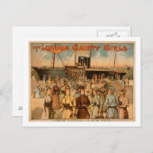 The London Gaiety Girls "Ankunft nach New York" Postkarte (Vorne/Hinten)