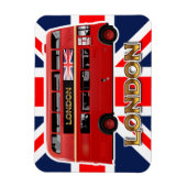 The London Red Bus Magnet (Vertikal)