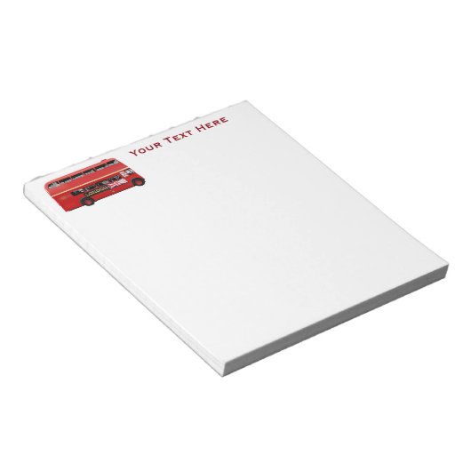 The London Red Bus Notizblock (angewinkelt)