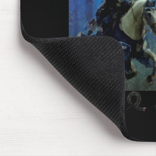 The Lone Knight: A Journey Through the Mist Mousepad (Ecke)