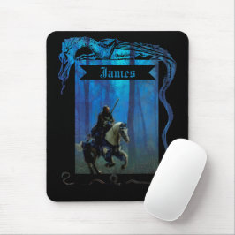 The Lone Knight: A Journey Through the Mist Mousepad