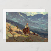 "The Lone Packer" Western Art von Edgar Payne Einladung (Vorne/Hinten)