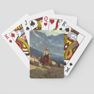 "The Lone Packer" Western Art von Edgar Payne Spielkarten