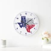 The Lone Star State Große Wanduhr (Zuhause)