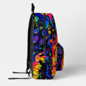 The Lonely Bird 4: Liquid Art Style Bedruckter Rucksack (Links)