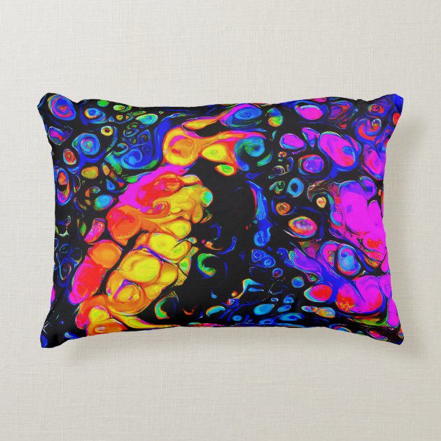 The Lonely Bird 4: Liquid Art Style Dekokissen (Vorderseite)