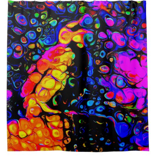 The Lonely Bird 4: Liquid Art Style Duschvorhang (Vorderseite)