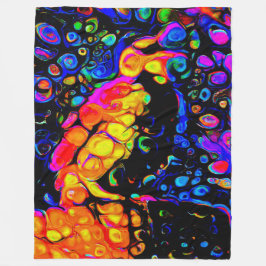 The Lonely Bird 4: Liquid Art Style Fleecedecke