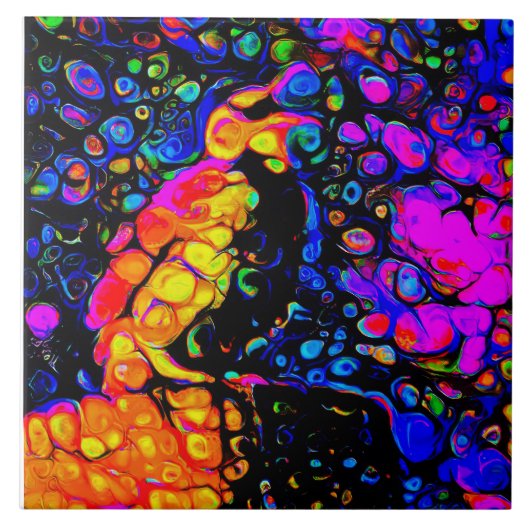 The Lonely Bird 4: Liquid Art Style Fliese (Vorderseite)