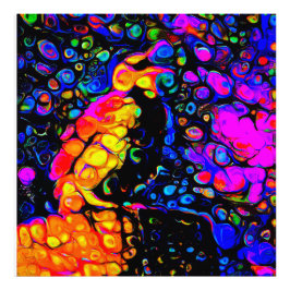 The Lonely Bird 4: Liquid Art Style Fotodruck