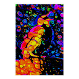 The Lonely Bird 4: Liquid Art Style Poster