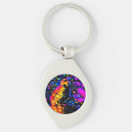 The Lonely Bird 4: Liquid Art Style Schlüsselanhänger