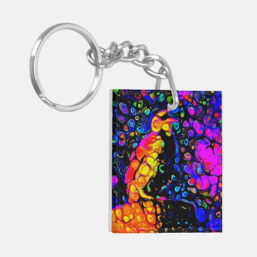 The Lonely Bird 4: Liquid Art Style Schlüsselanhänger (Vorderseite links)