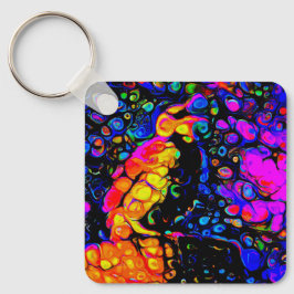 The Lonely Bird 4: Liquid Art Style Schlüsselanhänger