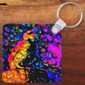 The Lonely Bird 4: Liquid Art Style Schlüsselanhänger (Rückseite)