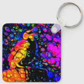 The Lonely Bird 4: Liquid Art Style Schlüsselanhänger (Rückseite)